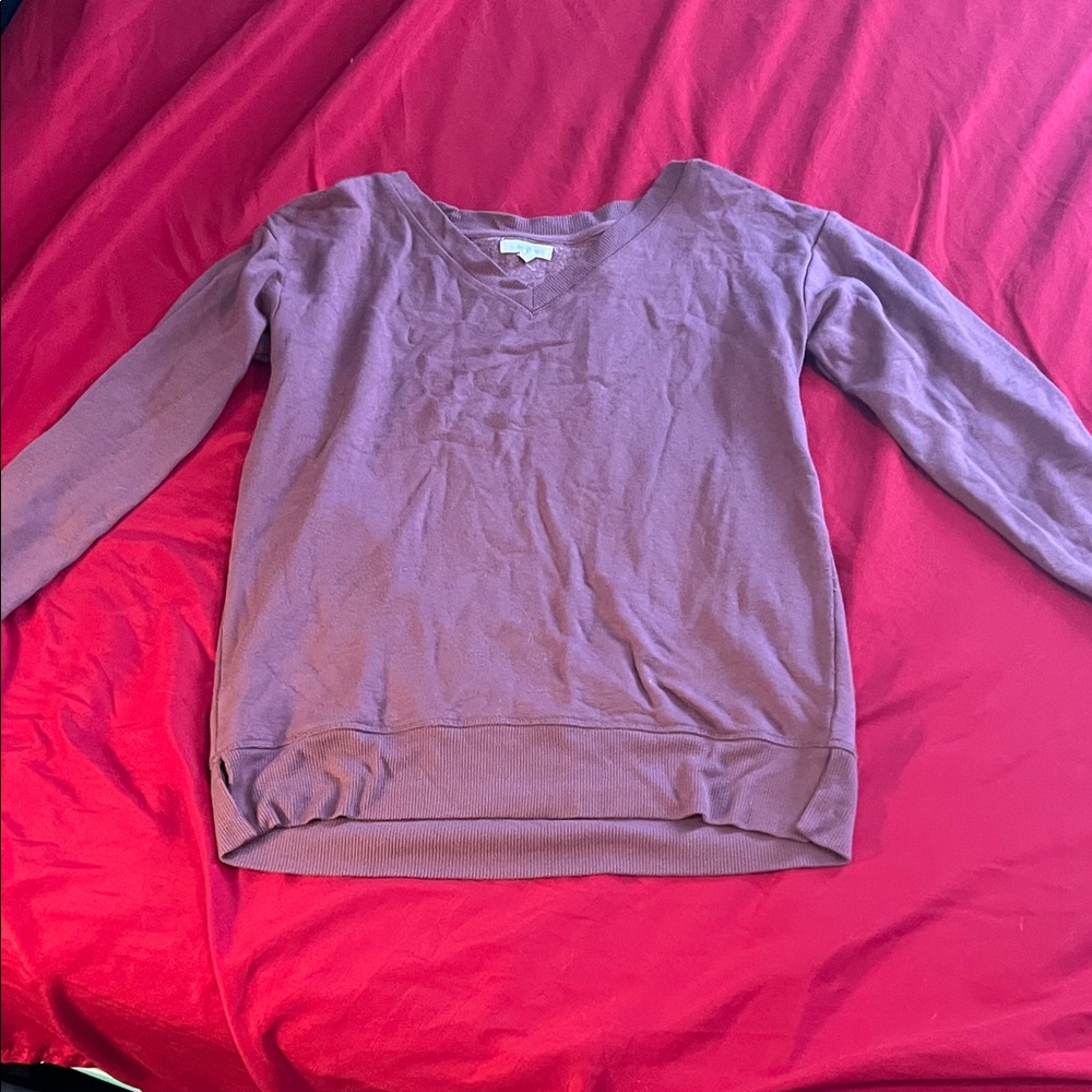 Maurices Lavender V-Neck Pullover